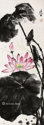 萧龙士 荷花
