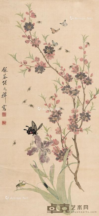 张兆祥 花卉草虫 96×45cm