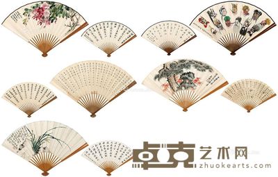 高峻 吴学庄 黄逸儒 书画合璧 尺寸不一