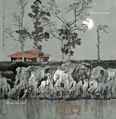 白庚延 冷月清晖 124×121cm