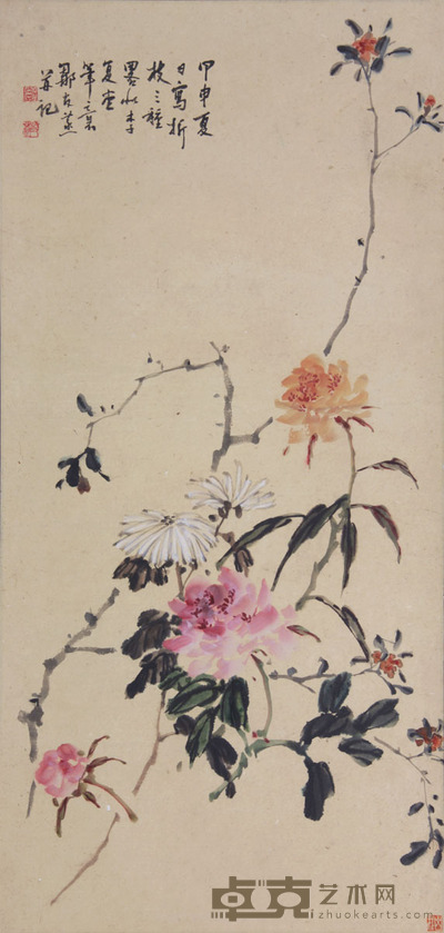 邹友蒸 《李复堂笔意》 107×51cm