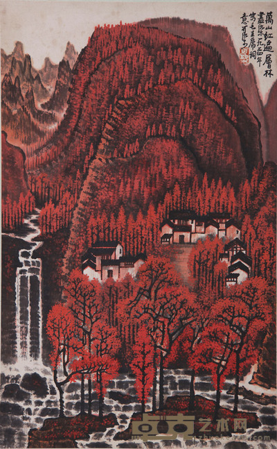 李可染 《万山红遍》 65.5×41cm