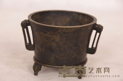 清 铜法盏炉 12.5×8.9cm