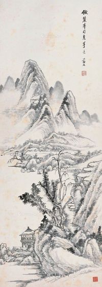 项蔚如 仿王麓台山水