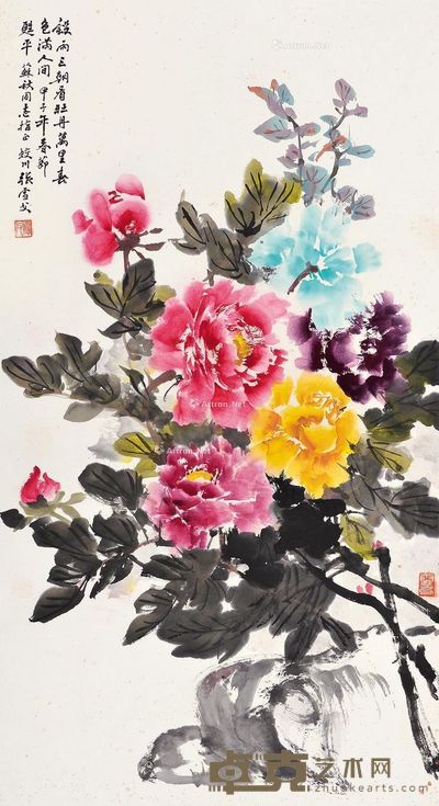 张雪父 春色满人间 89×48.5cm