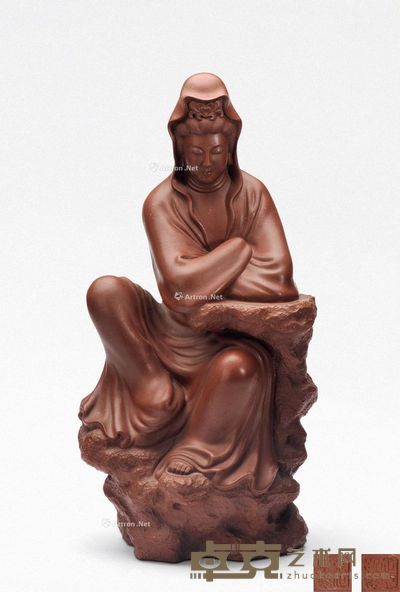 张正中·观音像 高39cm;宽19cm