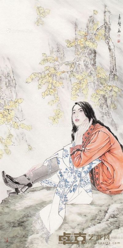 王远声 人物 136×68.5cm