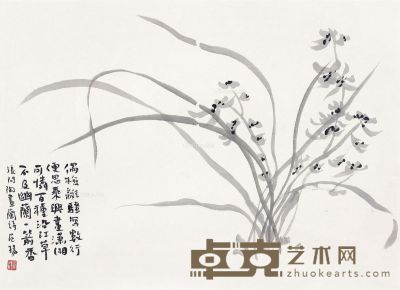 范扬 兰花图 40×54.5cm