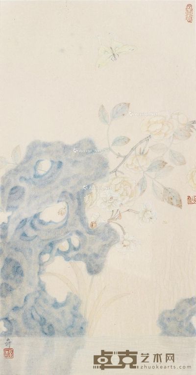 杨立奇 石蝶图 44.5×23.5cm
