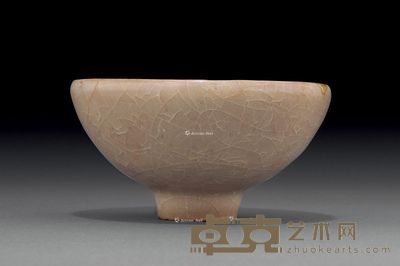 元 哥窑冰片纹高足盏 直径9.2cm