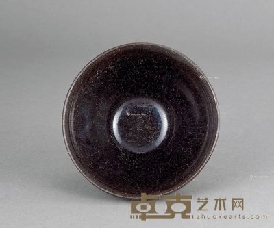 元 建窑黑釉油滴茶盏 直径12cm