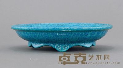 清乾隆 炉钧釉三足洗 直径22cm