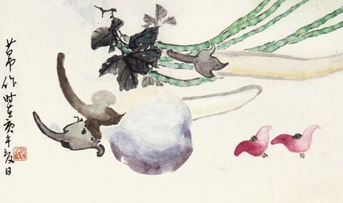 赵少昂 蔬果