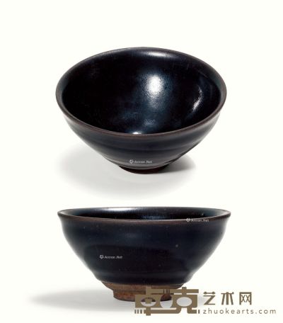 宋代 建窑乌金釉茶盏 口径12.4cm