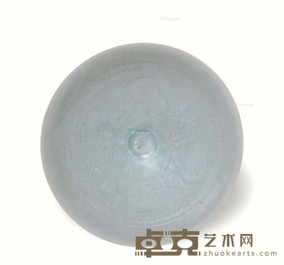 宋代 影青釉刻花娃娃纹大碗 口径20.5cm