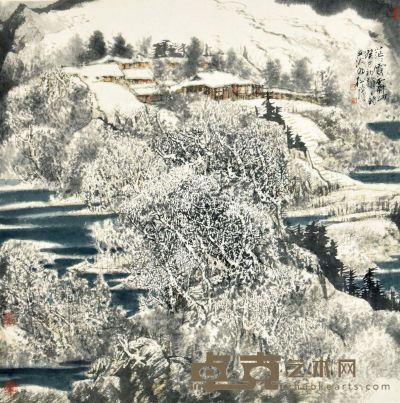 宋柏松 茫茫雪山 68×68cm