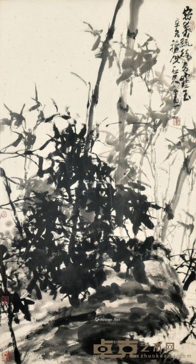 郭石夫 竹子 80×160cm