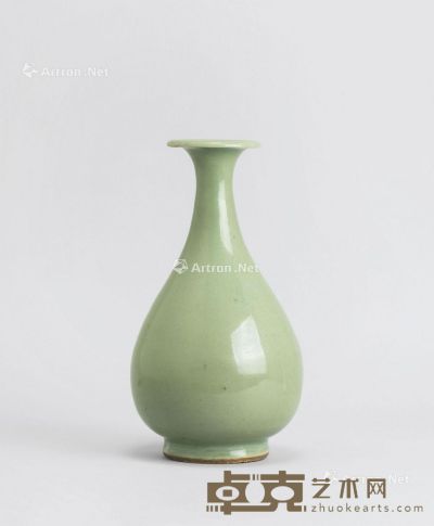 明代 龙泉窑玉壶春瓶 高26cm