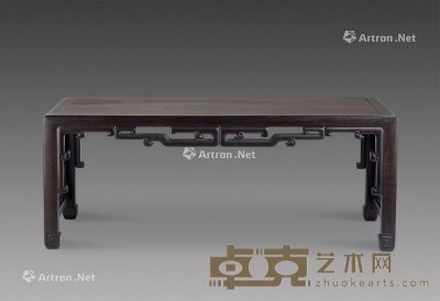 清代 紫檀长方桌 长91cm；宽40.8cm；高35.2cm
