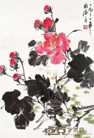 吴德文 花卉 66×45cm