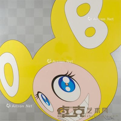 村上隆 2011年 然后,然后,然后,然后,然后.黄,2011 平版印刷 压箔印刷 17/300 68×68cm