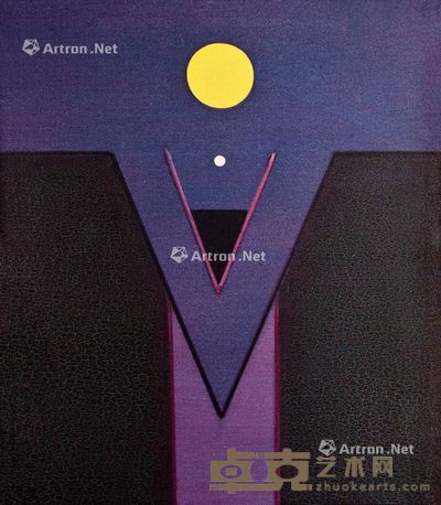 霍刚 2001年 无题 油彩 画布 60×50cm