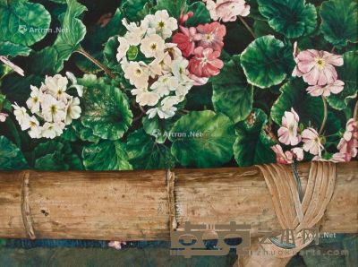 叶子奇 1985年 春 水彩 纸本 56.5×76cm