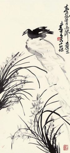 萧龙士 花鸟