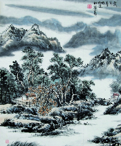 刘义 山水