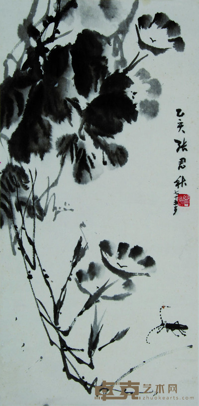 张君秋 牵牛花 67*33