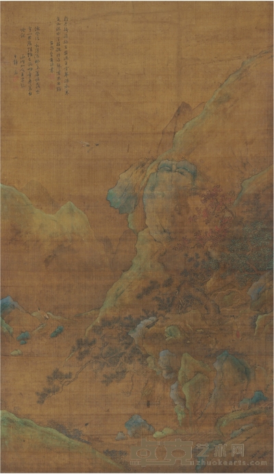 皇甫汸 仙山观吟图 163.5×96cm