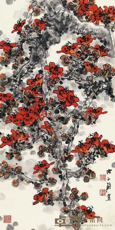 陈永锵 丹龙 136×64cm