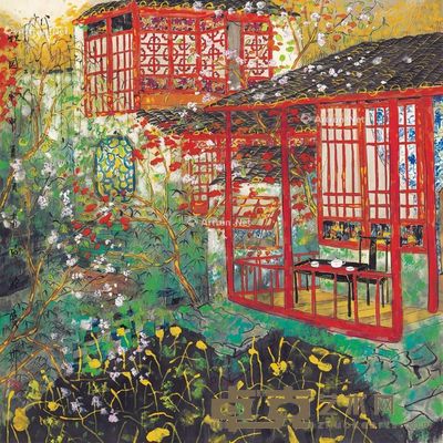 方向 秋园 69×69cm