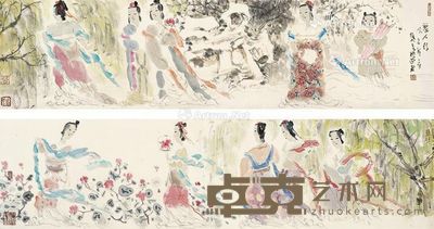 黄国武 丽人行 34.5×274cm