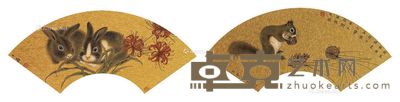 罗玉鑫 春风倚醉 16×46cm×2