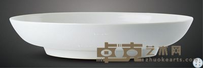 明弘治 甜白釉盘 直径21.4cm