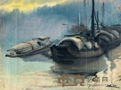 冉熙 停泊 45.5×60.5cm