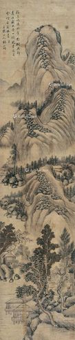 黎简 野树云台图