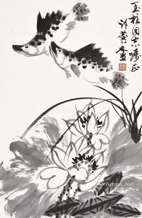 许麟庐 鱼乐图