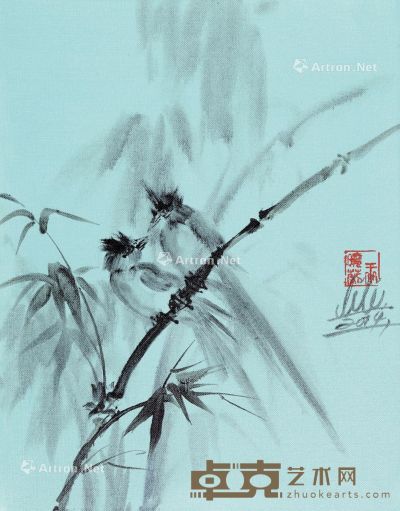 王晓莉 墨系列-寿图6 50×40cm