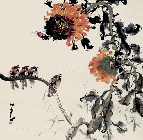 赵少昂 花鸟