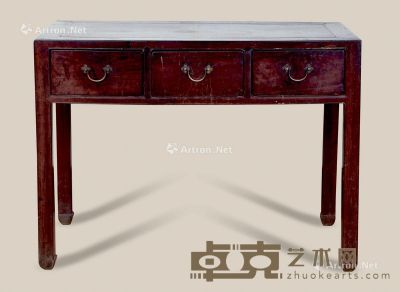 民国 红木三屉桌 111×55×82cm