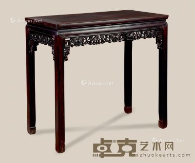 清 红木雕葫芦万代半桌 91×48×87cm