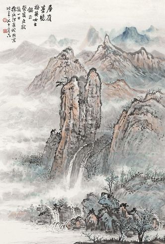 徐北汀 层岭春晓