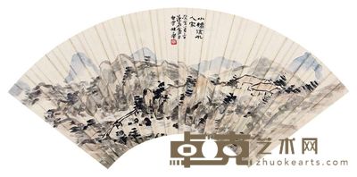 姚华 山水 49×18cm