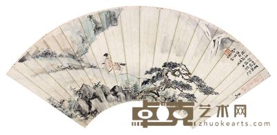 诸健秋 人物 52×18cm