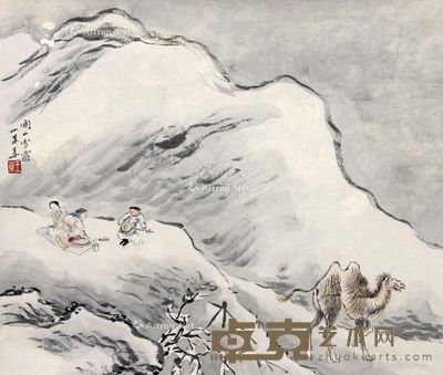 王小某 关山雪霁 25×35cm