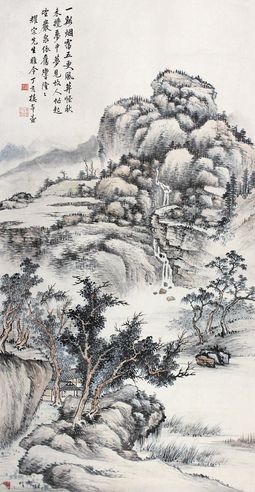 楼辛壶 山水