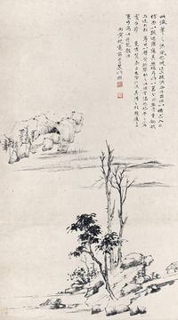 曾熙 山水