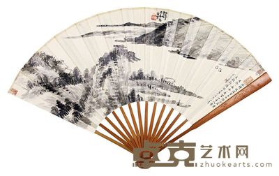 萧俊贤 山水空白 55×20cm